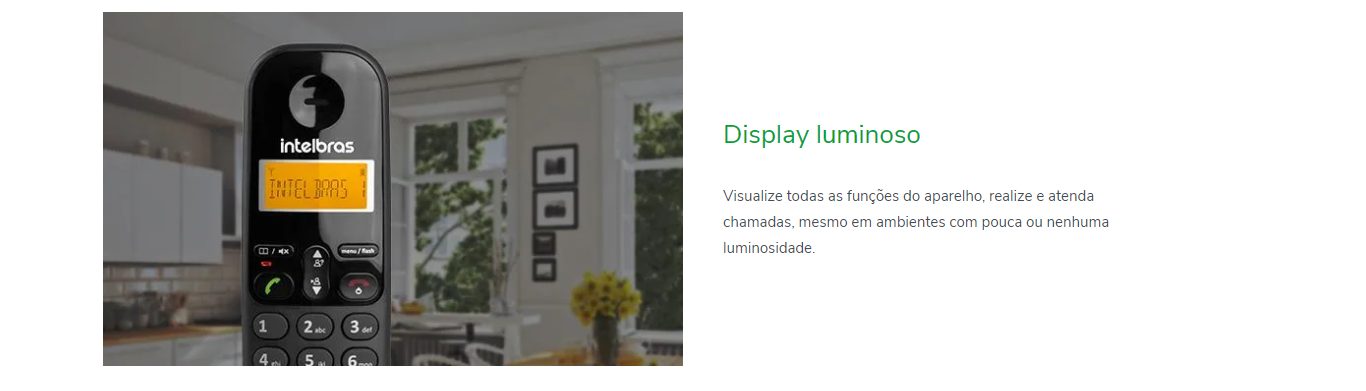 Telefone Sem Fio Intelbras TS 3110 Preto